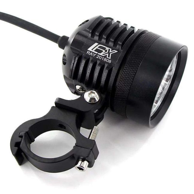 Přídavná LED světla na motorku X6 sada - 2kusy + vypínač + kabeláž