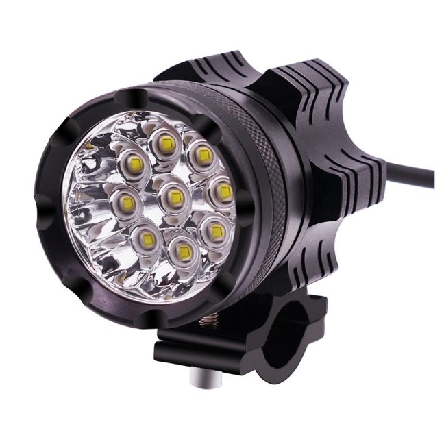 Přídavná LED světla na motorku X1 sada 2kusy + vypínač + kabeláž