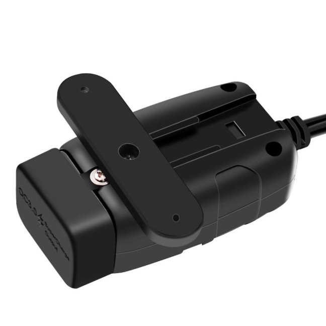 Zásuvka COMPACT2 na motorku 12v s vypínačem, voltmetrem, 1xUSB-A a 1xUSB-C, QuickCharge 3,4A, kompaktní 2 - Barva voltmetru zásuvky: červené číslice voltmetru