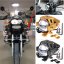 Přídavné LED světlo na motorku U7 CREE + vypínač - REŽIMY: Dálkové + potkávací + stroboskop + kroužky Angel eyes