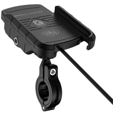 Držák telefonu na motorku s bezdrátovým Qi nabíjením 15w