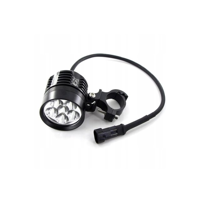 Přídavná LED světla na motorku X6 sada - 2kusy + vypínač + kabeláž