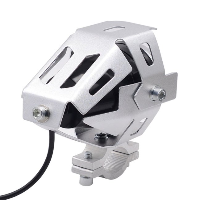 Přídavná LED světla na motorku U5 CREE stříbrná – 2 KUSY + vypínač