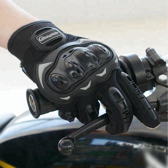 Rukavice na motorku Riding Tribe Touch screen černé