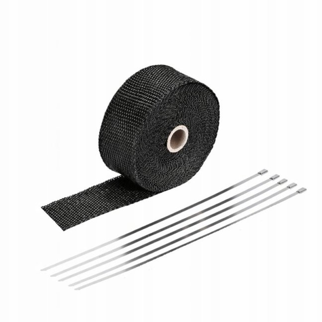 Termoizolační páska na svody žáruvzdorná Černá 2mm 50mm 10M