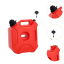 Kanystr na motorku 3L se zámkem a držákem velmi odolný pro čtyřkolku i offroad červený