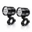 Přídavná LED světla na motorku X6 sada - 2kusy + vypínač + kabeláž
