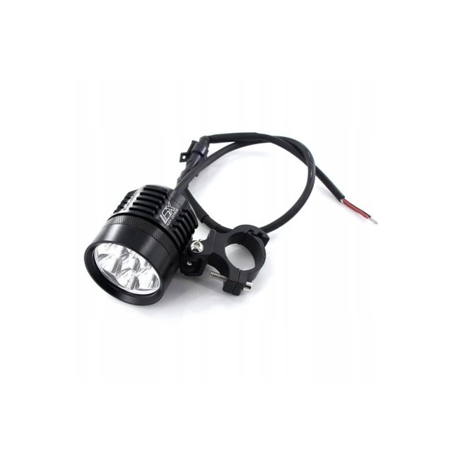 Přídavná LED světla na motorku X6 sada - 2kusy + vypínač + kabeláž