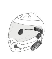 Bluetooth headset pro uzavřené a otevřené přilby Interphone U-COM16, Twin Pack sada 2 kusy