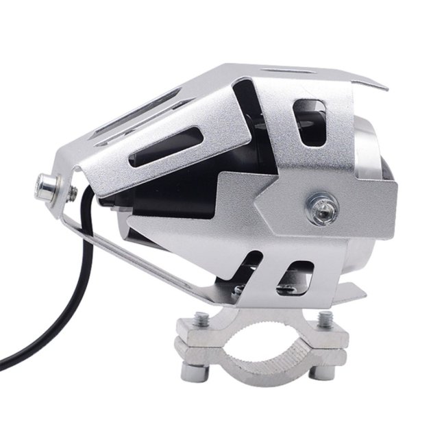 Přídavná LED světla na motorku U5 CREE stříbrná – 2 KUSY + vypínač