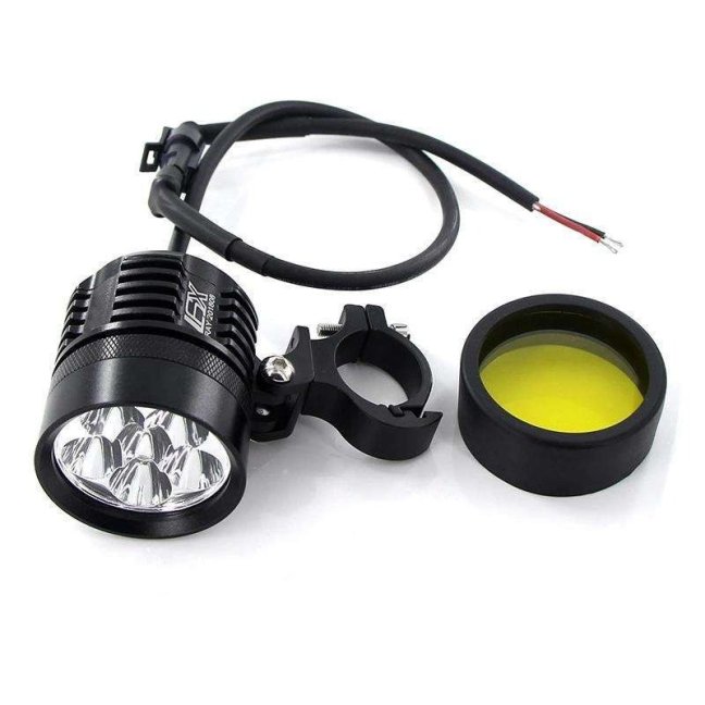 Přídavná LED světla na motorku X6 sada - 2kusy + vypínač + kabeláž