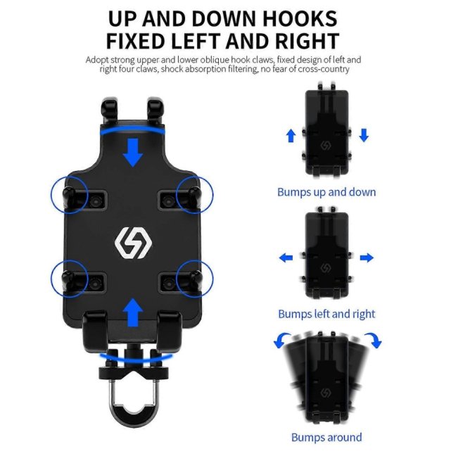 Odolný držák telefonu na motorku bez nabíjení
