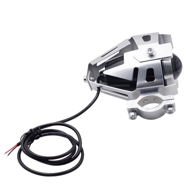 Přídavná LED světla na motorku U5 CREE stříbrná – 2 KUSY + vypínač