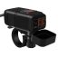 Zásuvka na motorku 12v s vypínačem, voltmetrem, 2xUSB, QuickCharge 3,4A, kompaktní - Barva voltmetru zásuvky: červené číslice voltmetru