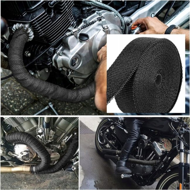 Termoizolační páska na svody žáruvzdorná Černá 2mm 50mm 10M