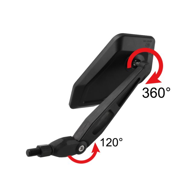 Zrcátka na motorku univerzální homologované