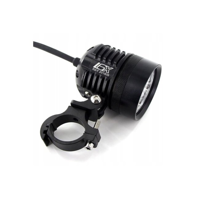 Přídavná LED světla na motorku X6 sada - 2kusy + vypínač + kabeláž