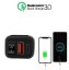 Zásuvka COMPACT2 na motorku 12v s vypínačem, voltmetrem, 1xUSB-A a 1xUSB-C, QuickCharge 3,4A, kompaktní 2 - Barva voltmetru zásuvky: červené číslice voltmetru