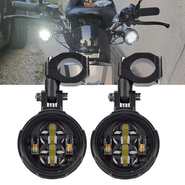 Přídavná světla na motorku  2 x 30W – Auxiliary LED lights