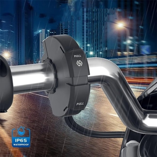 Vodotěsná zásuvka na na řidítka THROTTLE CHARGER 12v usb-a a usb-c (PD) 48W s quickcharge 3.0 ultrarychlým nabíjením