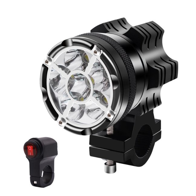 Přídavná LED světla na motorku X2 sada mřížka 2kusy + vypínač + kabeláž