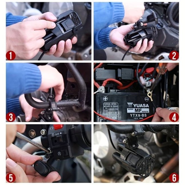 Přídavná mlhová světla na motorku – Auxiliary LED lights