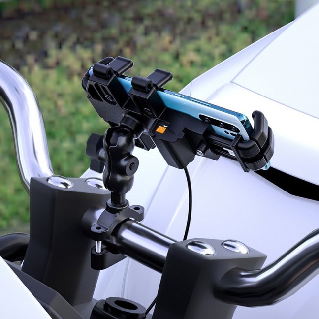 Odolný držák telefonu na motorku s nabíjením