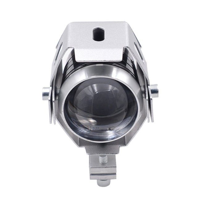 Přídavná LED světla na motorku U5 CREE stříbrná – 2 KUSY + vypínač