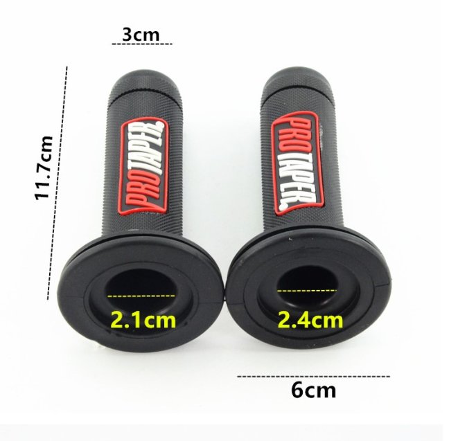 Gumové gripy Protaper pro motokros, enduro nebo silnici černo červené