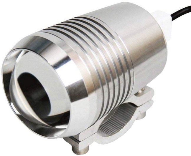 Přídavná LED světla na motorku U2 CREE stříbrná- 2 KUSY + vypínač