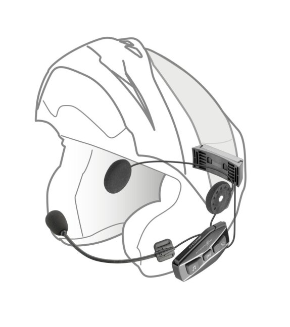 Bluetooth headset pro uzavřené a otevřené přilby Interphone U-COM8R