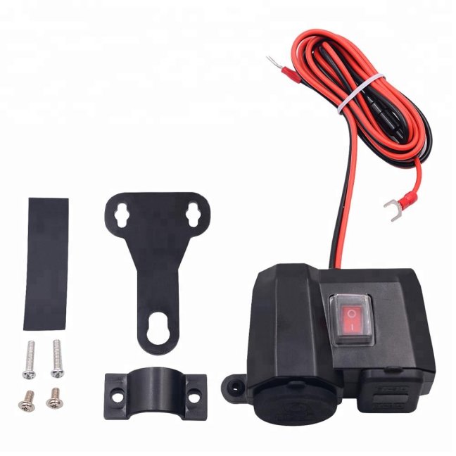 Multifunkční zásuvka // RAPTOR CHARGER 2xUSB 4,2A na motorku a čtyřkolku