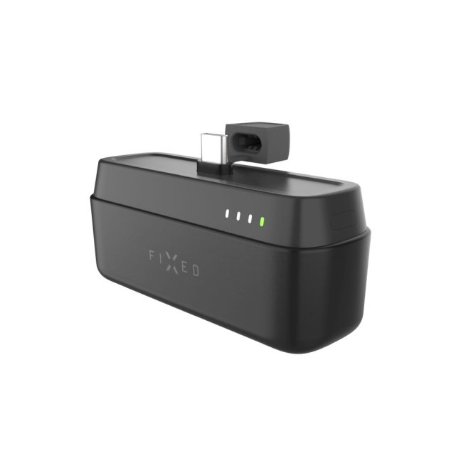 Powerbanka FIXED Zen 5 Plug-in s výstupem PD 20W, 5 000 mAh, černá