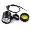 Přídavná LED světla na motorku X6 sada - 2kusy + vypínač + kabeláž