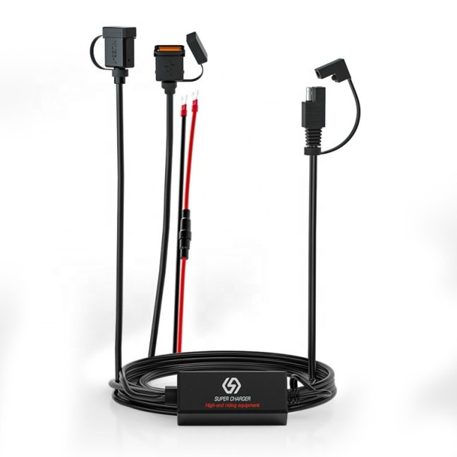 NANO Charger zásuvka na motorku s 2x USB s rychlonabíjením QUICKCHARGE 3.0