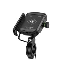 Držák mobilu na motorku s USB nabíjením Quickcharge 3.0