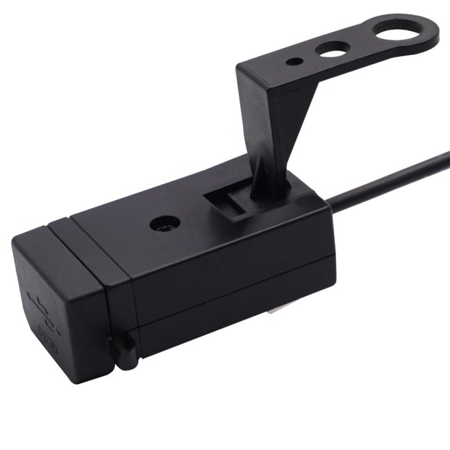Zásuvka na motorku 12V s vypínačem, 2xUSB a QuickCharge