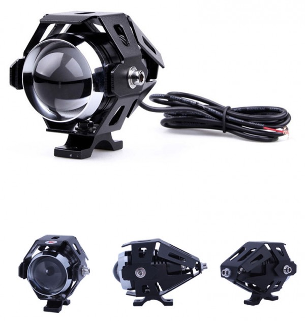 Přídavná LED světla na motorku U5 CREE – 2 KUSY + vypínač