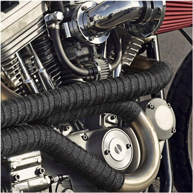 Termoizolační páska na svody žáruvzdorná Černá 2mm 50mm 10M