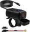 Zásuvka COMPACT2 na motorku 12v s vypínačem, voltmetrem, 1xUSB-A a 1xUSB-C, QuickCharge 3,4A, kompaktní 2 - Barva voltmetru zásuvky: červené číslice voltmetru